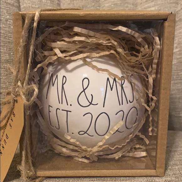 Rae Dunn Holiday Rae Dunn Mr Mrs Est 220 Christmas Ornament Poshmark